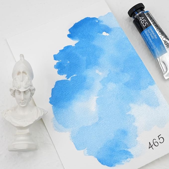 PHOENIX Professional Watercolor Paint Single Tube - 0.47 Fl Oz / 14ml - Cerulean Blue(Red Shade)