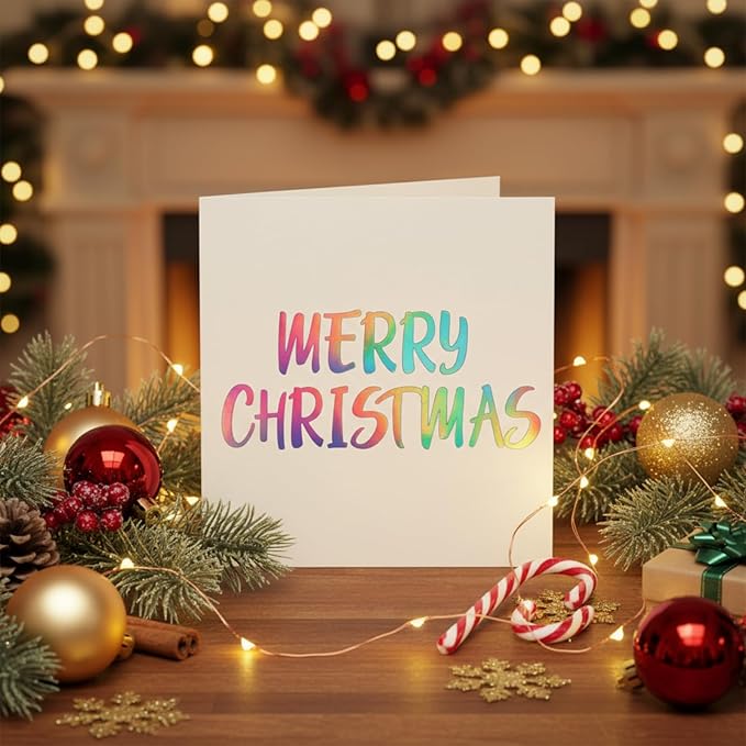 TaoBary 416 Pcs Christmas Letter Stickers 8 Sheets Alphabet Stickers 2 Size Vinyl Cursive Self-Adhesive Letter Personalized Decor for Scrapbooking Water Bottle Christmas Craft(1", 1.5'',Silver A)