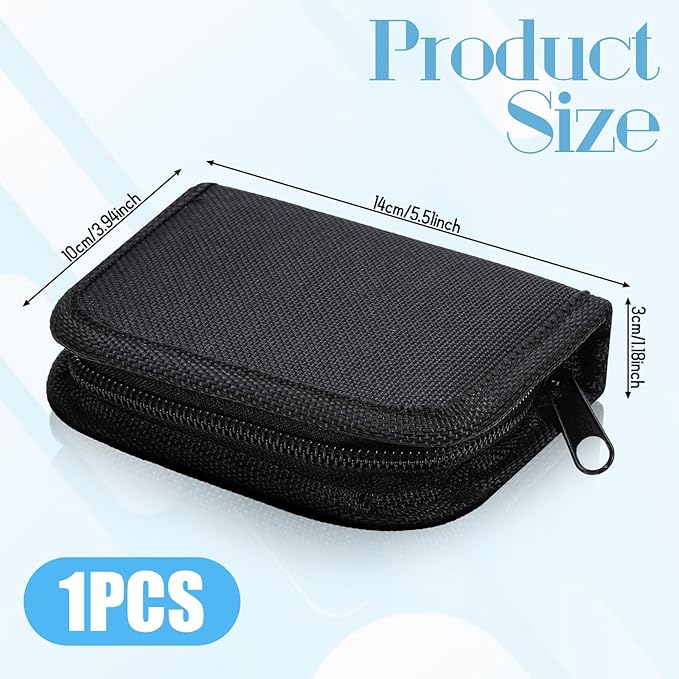Survival Sewing Kit with Buttons, Complete Thread Needle Repair Tools Small Repair Tools in Durable Nylon Case with Zipper Closure for Emergency Everyday Use Home Outdoor Travel