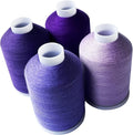 Sewing Thread Set, 4 Colors (Purple Series), 40s/2, 100% Polyester, 4000 Yards