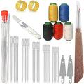34 Piece Sewing Kit, Big Eye Steel Sewing Needles Kit, 37 PCS Stainless Steel Sewing Needle Kit, Long & Thin Handmade Quilting & Sewing Needles Kit for DIY Sewing