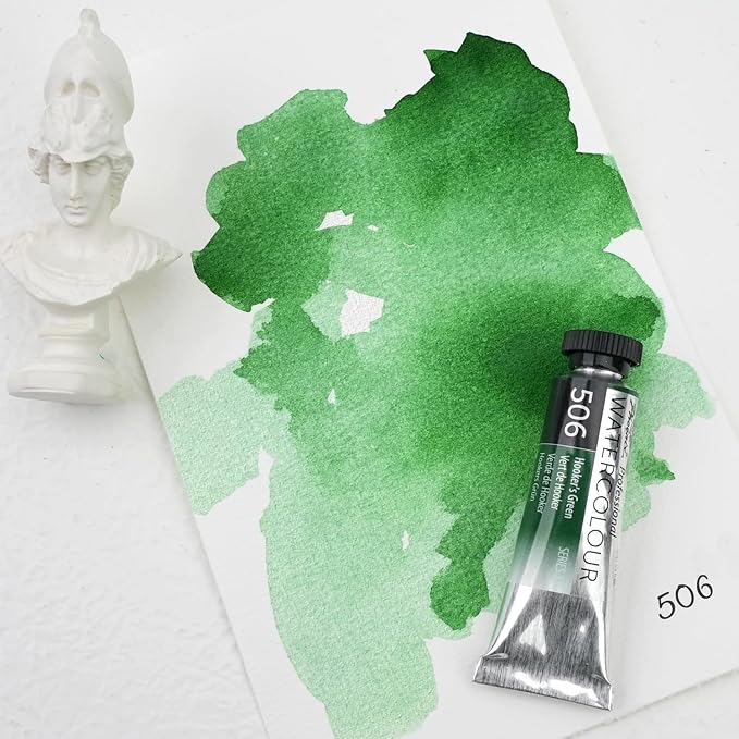 PHOENIX Professional Watercolor Paint Single Tube - 0.47 Fl Oz / 14ml - Hooker's Green