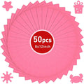 CHRORINE 50 Pcs Assorted Color Felt Fabric Sheets 8" x 12" Soft Felt Fabric Sheet for Crafts DIY Sewing Squares Nonwoven Patchwork (Pink)