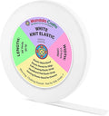 Mandala Crafts Wide 1/2 Inch White Elastic Bands Spool for Pants Waistbands Sewing and DIY Crafts, 88 YD Stretchy Flat Fabric Strap Knit Elastic Band for Wig