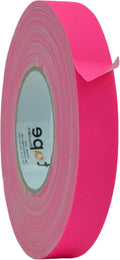 WOD GTC12 Gaffer Tape, Fluorescent Pink Low Gloss Finish Film, 1 inch x 60 ft. Residue Free, Non Reflective Cloth Fabric, Secure Cords, Water Resistant, Photography, Filming Backdrop, Production