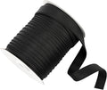 Double Fold Bias Tape, 1/2 Inch x 55 Yards Bias Binding Tape, Black Polyester Binding Tape for Sewing, Hemming, Quilting, Seaming, Fabric Piping, DIY Crafts