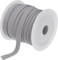MECCANIXITY 1/2 Inch Double Fold Bias Tape Polyester Continuous Bulk Bias Tape for Sewing,Seaming Quilting Hemming Binding Crafts (Grey 25 Yards)