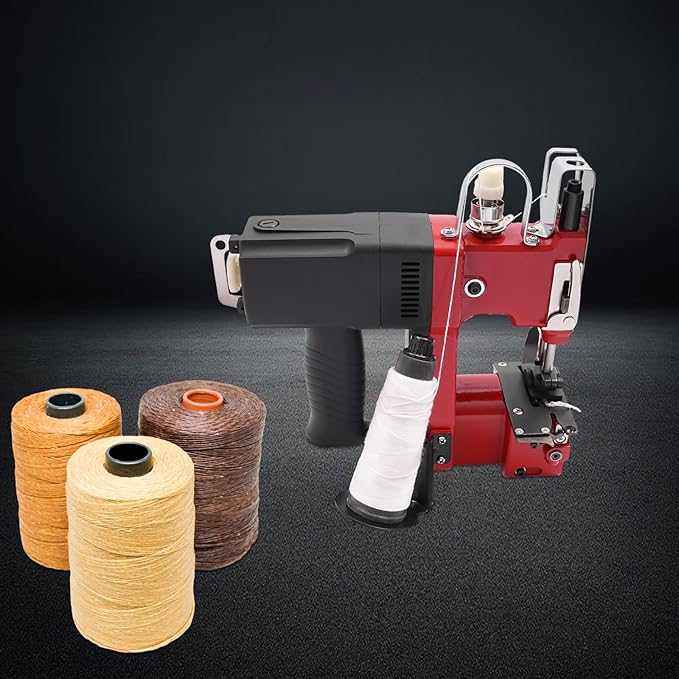 Sewing Machine 1800 Rpm Handheld Electric Bag Closer Stitcher Packing Machine Industrial Sewing Machine Bag Stitcher for Woven Bags, Cloth Bags, Paper Bags, Leather Materials, Two Secant Modes