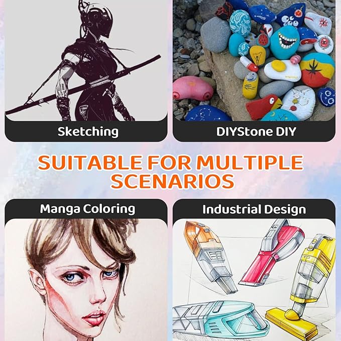 10Pcs Alcohol Markers Pure Color Series,T6 Upgrade Dual Tip Art Solid Color Markers Set for Adults Beginner Drawing Sketching DIY Crafts(Gray)