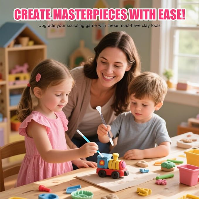 Air Dry Clay for Kids 120 Packs Air Foam Clay, 100 Customized Colors, More White and Black Magic Clay, Non-Sticky Soft and Super Light Clay with Sculpting Tools, Guide, 3 Age+