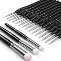 Golden Maple Model Paint Brushes Dry Brush - 18PC Large Dry Brush Set with Miniature Detail Paint Brush Set 3/0 5/0 10/0 for Effortless Miniature Painting, Model
