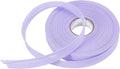MECCANIXITY 3/4 Inch Single Fold Bias Tape Polyester Continuous Bulk Bias Tape for Sewing, Seaming Quilting Hemming Binding Crafts (Light Purple 25 Yards)