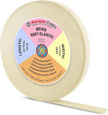 Mandala Crafts Wide 1/4 Inch Beige Elastic Bands Spool for Pants Waistbands Sewing and DIY Crafts, 153 YD Stretchy Flat Fabric Strap Knit Elastic Band for Wig