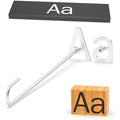 2Pcs Mini 2" Branding Irons, Alphabet Custom Wood Branding Iron Personalized for Wood Working, Leather Hats, Felt, Cowhide, BBQ & Bread Logo, Steak Branding Iron for Food (A a)