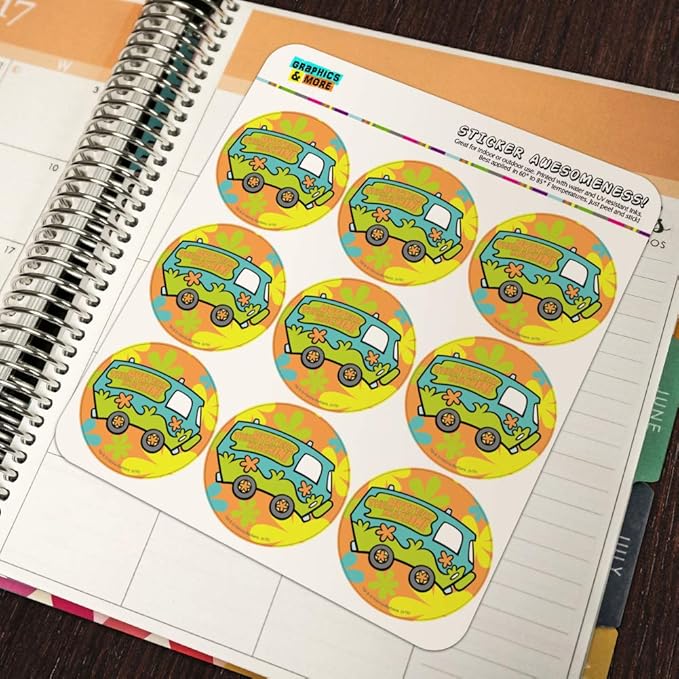 Scooby-Doo The Mystery Machine Planner Calendar Scrapbooking Crafting Stickers