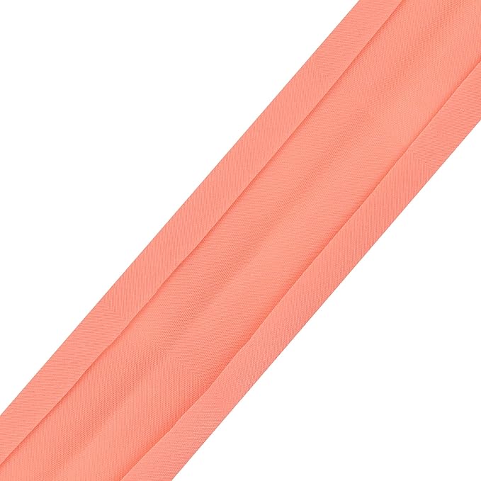 Mandala Crafts 55 Yards 1 Inch Salmon Double Fold Bias Tape for Sewing - Bias Binding Tape for Quilting Binding, Hemming, Seam, and Fabric Piping