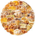Baking Bread Stickers for Teens Boy Girls Kids|50 Pcs|Clear PET Waterproof Stickers for Laptop Computer Phone Tablet Scrapbook Flasks Water Bottle Bike Notebook Cup,Trendy Food Decals Pack(Bread)