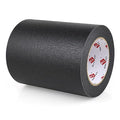 BOMEI PACK Black Wide Painters Tape 6 Inch, Wide Masking Tape 6'' x 55 yds Length, 21-Day Clean Removal for Laser Cutting/Engraving & 3D Printing Painting Tape for Indoor and Outdoor Use