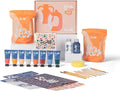 Sculpd - The Original Pottery Kit - Complete Air Dry Clay Kit for Adults Includes Sculpting Tools, Varnish, Paint Brushes, Guides, Arts & Crafts Sets, Gloss Varnish with Earth Tones