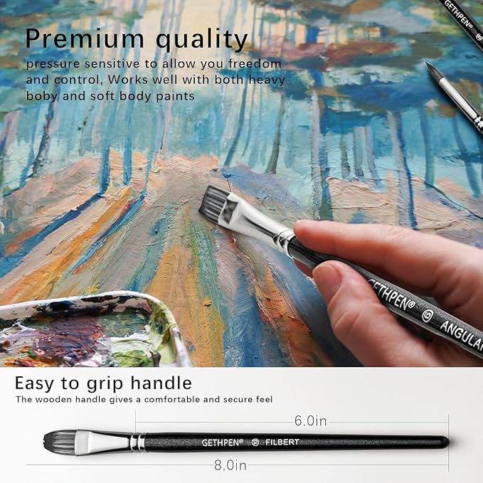 Paint Brushes,Paint Brushes Set for Acrylic Painting,Small Paint Brush,14Pcs Oil Watercolor Acrylic Paint Brush,Artist Paintbrushes for Body Face Rock Canvas,Kids Adult Drawing Arts Crafts Supplies