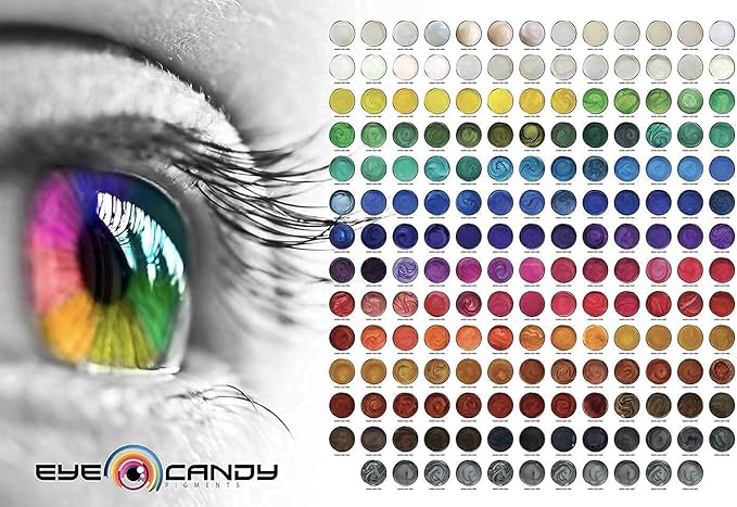 Eye Candy Pigments Premium Gold Mica Powder - 10k Gold (50gr) - for Epoxy, Resin, Soap, Paint, Woodworking, Acrylic Pouring, Bath Bombs, Fishing Lures - DIY Arts and Crafts Additive