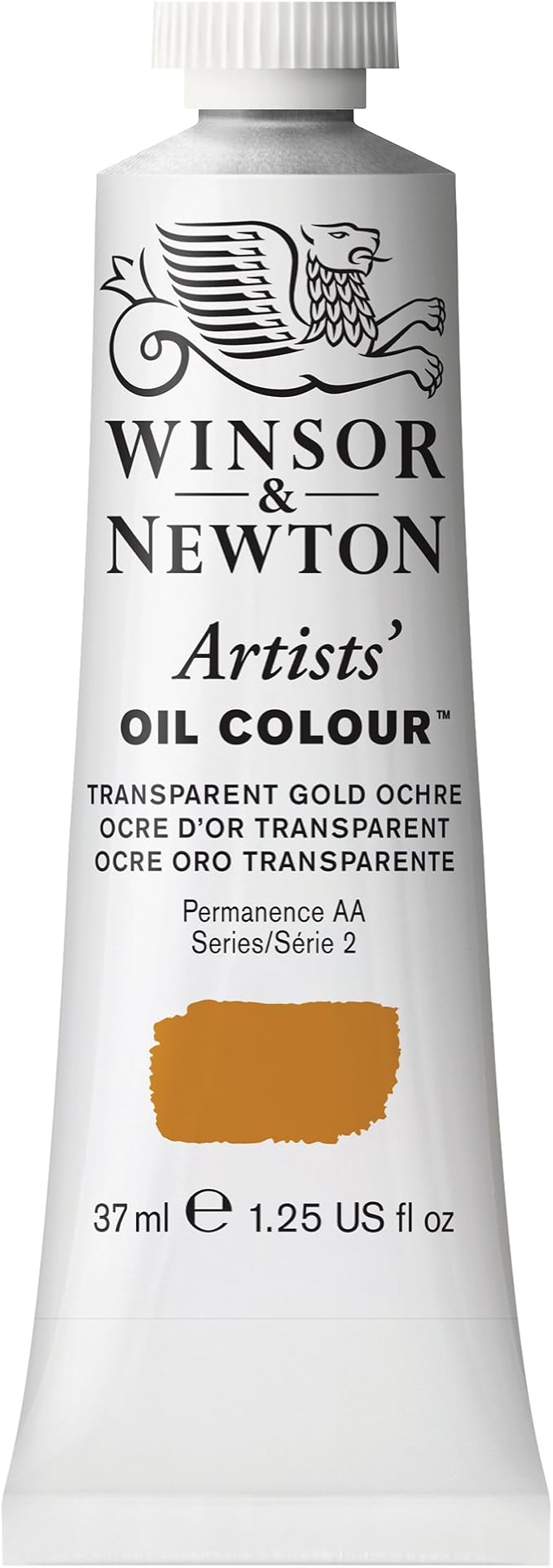 Winsor & Newton Artists' Oil Color, 37ml (1.25 oz) Tube, Transparent Gold Ochre