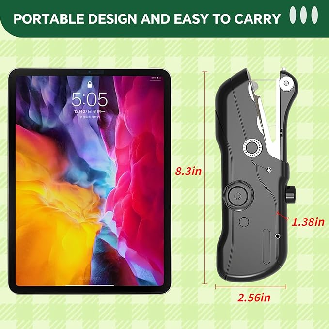 Handheld Sewing Machine,Electric Mini Portable Sewing Machine for Beginners & Adults, Battery/USB Powered, Includes Other Tools and Sewing Threads,Companion for DIY Hand Sewing Enthusiasts