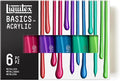 Liquitex BASICS Acrylic Paint Set, 6 x 118ml (4-oz) Tube, Metallic Color Paint Set