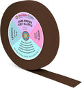 Mandala Crafts Wide 1.5 Inch Dark Brown Elastic Bands Spool for Pants Waistbands Sewing and DIY Crafts, 50 YD Stretchy Flat Fabric Strap Knit Elastic Band for Wig