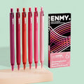 ENMY Acrylic Fineliner Pen, 6Pcs Aesthetic Colors 0.6mm Fine Point Retractable Markers, Colorful Drawing Pen for Journaling, Outlining, Sketch, Note-Taking, Smooth Art Pens for Adults & Kids