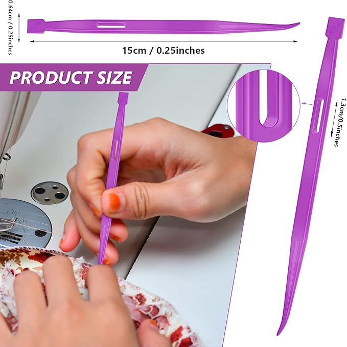Dingion 12 Pieces That Purple Thang Sewing Tools Multifunctional Purple Thing Sewing Kit Projects Use
