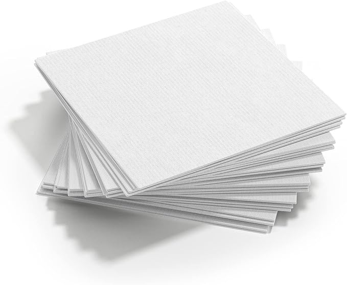 GOTIDEAL Canvases for Painting, 4x4 inch of 24, Professional Primed White Blank Flat Canvas Panels- 100% Cotton Artist Canvas Boards for Acrylics Painting, Oil Watercolor Tempera