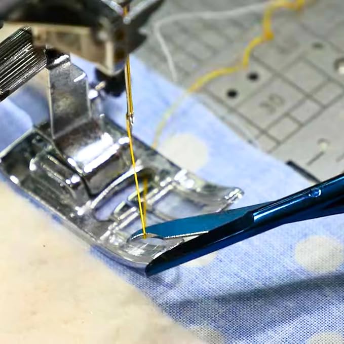 Martelli - 10 piece Stainless Steel Scissor Kit - Professional Sewing Shears for Fabric Cutting with Quilting and Fashion Design - Blue
