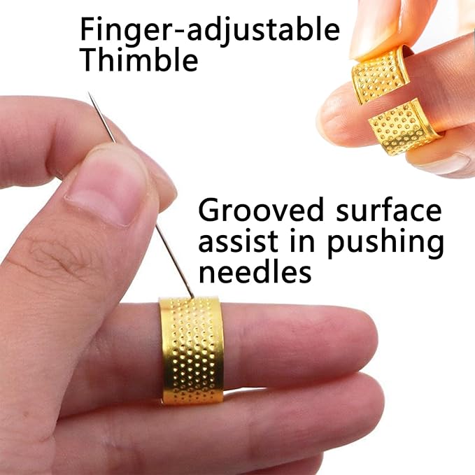 44Pcs Sewing Tool Set, Big Eye Steel Sewing Needle Kit, Threader and Needle Repair Kit Stainless Steel Needles for Hand Sewing