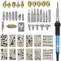 ACRSIKR Wood Burning Kit, Wood Burning Tool Adjustable Temperature Woodburning Pyrography Pen Kit for Adults 46 Pcs (Blue)