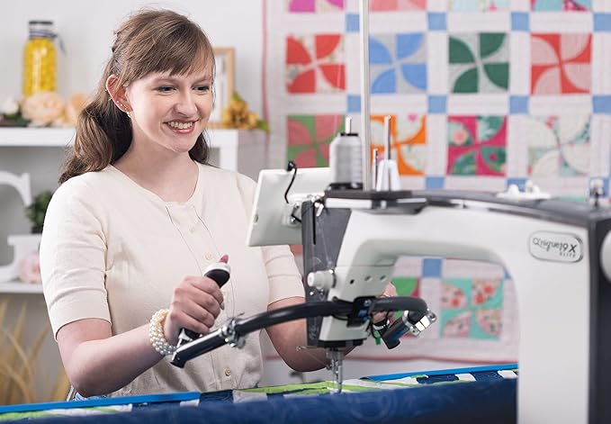 Q'nique 19X - Elite Long Arm Quilting Machine and Q-Zone Hoop Quilting Frame | Quilting Machine and 5' Hoop Quilting Frame | Grace Quilting Machine | Grace Quilting Frame