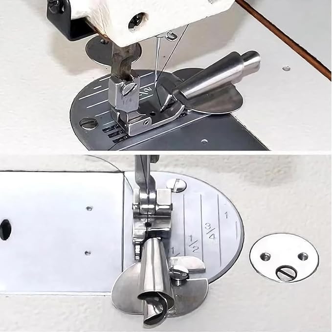 TOOVREN 8pcs Rolled Hem Presser Foot Sewing Rolled Hemmer Foot 3mm-10mm 8 Sizes Wide Hemmer Feet Set Seam Guide Universal Presser Feet Hemming for Sewing Machine Accessories and Tools