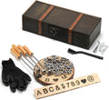 1 Inch 44 Pcs Wood Burning Letters/Numbers/Symbols, Wood Burning Alphabet Stamp Kit for Wood Branding Leather Crafting, Wood Burning Letter Kit Gifts Personalized for Birthday Wedding Christmas (Iron)