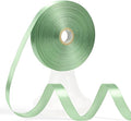 60 Yards Sage Green Ribbon 1/2 Inch, Solid Light Green Satin Ribbon for Gift Wrapping, Crafts, Flower Bouquet, Wedding, Baby Shower, Festival, Christmas, Halloween