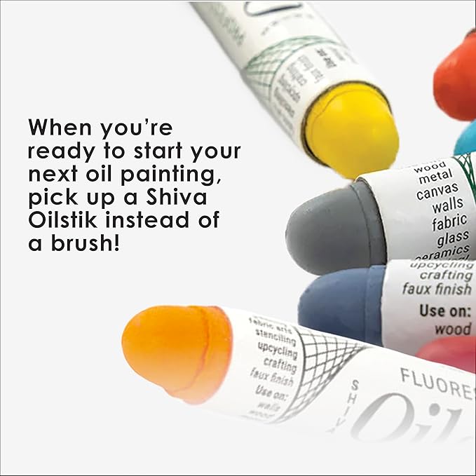 Jack Richeson Shiva Oilstik Paintstick, Earth Colors, Set of 6
