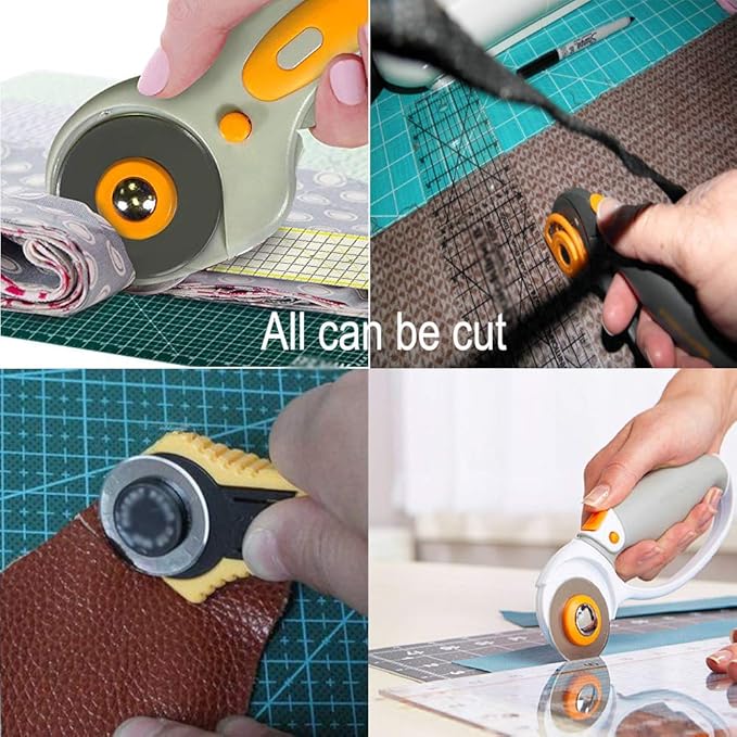Rotary Cutter Blades 28mm by KISSWILL - Fits Fiskars 28mm Rotary Cutter Replacement, Sharp and Durable (28MM)
