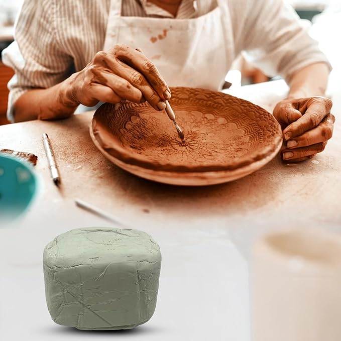 10 Pound Air Dry Natural Clay - Great for Molding & Sculpting - Great for Kids & Adults of All Skill Levels - Perfect for Arts & Crafts (White, 10 Pounds)