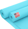 24" x 1200" (100 ft) Light Blue Kraft Paper Roll (Value Pack of 2), 45 lbs Thickness, Made in USA Colored Kraft Paper for School, Bulletin Board - Odorless, Non-Toxic, Safe for Kids