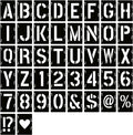 YEAJON 9 Inch Letter Stencils Symbol Numbers Craft Stencils, 42 Pcs Reusable Alphabet Templates Interlocking Stencil Kit for Painting on Wood, Wall, Rock, Sign, DIY Art Projects