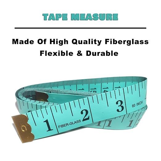 6 Pack Colorful Tape Measure Body Measuring Tape, Soft Fabric Measuring Tape for Sewing Cloth Measurement, 60 Inch Double Scale Tailor Ruler for Weight Loss (Multicolored)