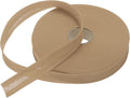 MECCANIXITY 1 Inch Single Fold Bias Tape Polyester Continuous Bulk Bias Tape for Sewing,Seaming Quilting Hemming Binding Crafts (Khaki 50 Yards)