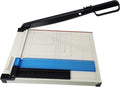 TEXALAN(R) Paper Cutter Letter Size Paper Trimmer 12” Cut Length 12 Sheet Capacity Guillotine Paper Photo Cutter with Magnet Clamp, Paper Guide, Size Guideline