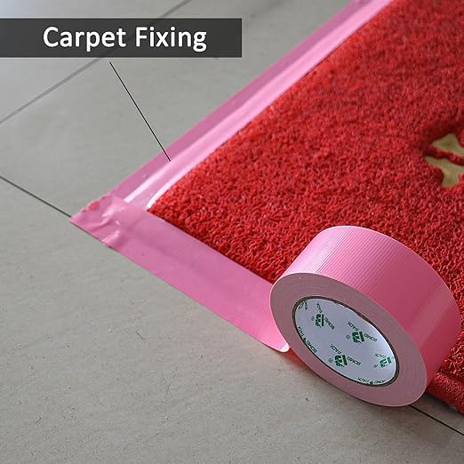 BOMEI PACK Color Duct Tape Pink, Heavy Duty Strong Industrial Duct Tape 9mil x 1.88inch x 30yds for Packing and Repairing