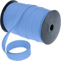 MECCANIXITY 1 Inch Double Fold Bias Tape Polyester Continuous Bulk Bias Tape for Sewing,Seaming Quilting Hemming Binding Crafts (Blue 55 Yards)