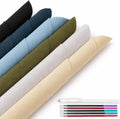 KEPYDRMTF Embroidery Fabric Kit with Water-Soluble Pens - 24pcs (6 Cotton Fabric Squares 11.8"x11.8" + 6 Colored Pens) | for Embroidery Projects, Upholstery Decoration & DIY Crafts (12 PCS)